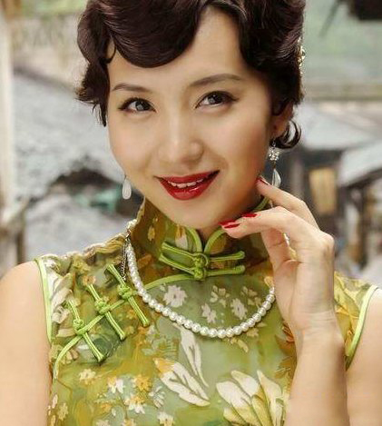 陈好旗袍照片展 紧身旗袍尽显身材